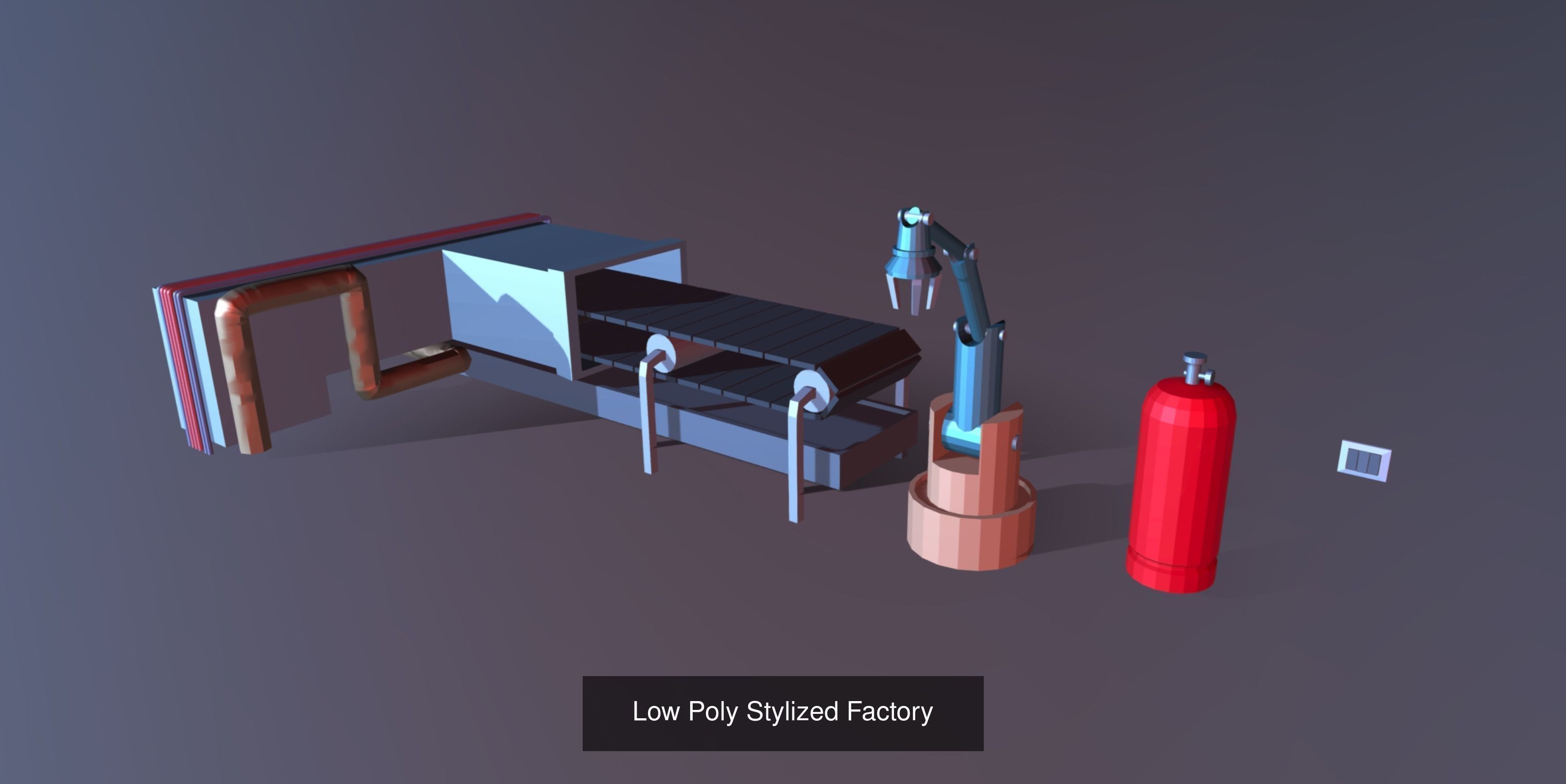 Low Poly Stylized Furniture 3D Model Collection_4