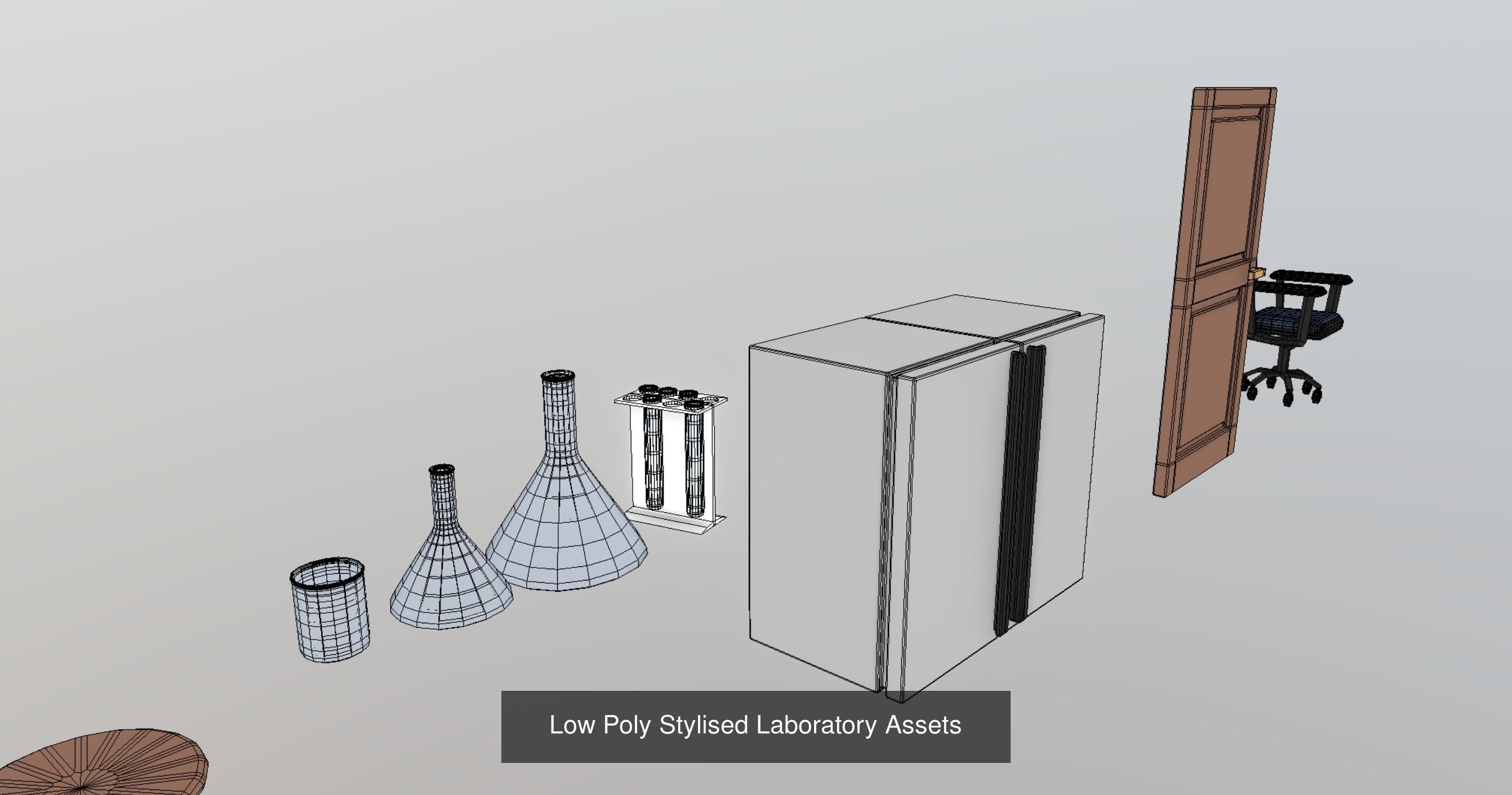 Low Poly Stylized Furniture 3D Model Collection_2