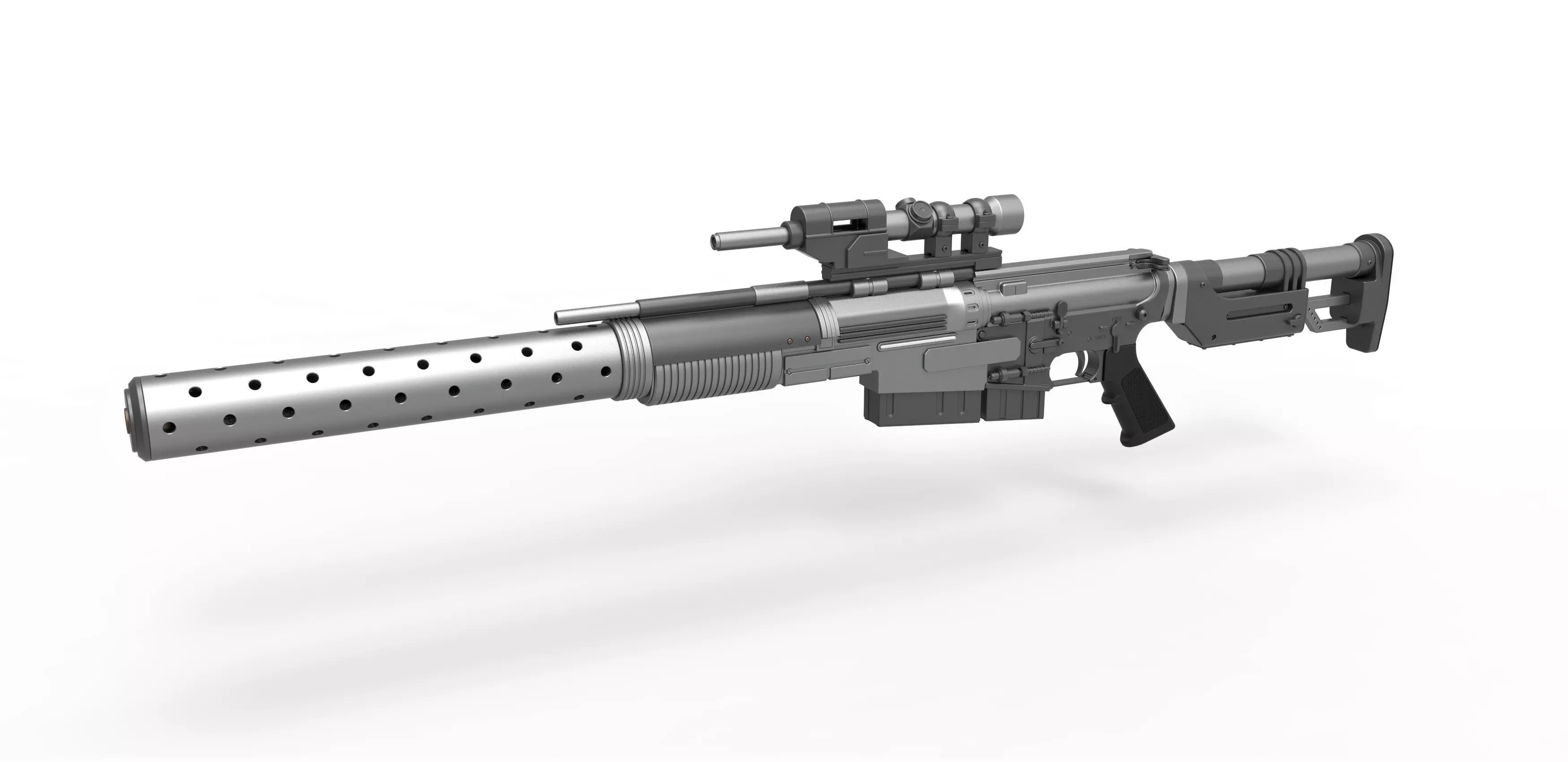 Sniper Blaster rifle A300 3D model