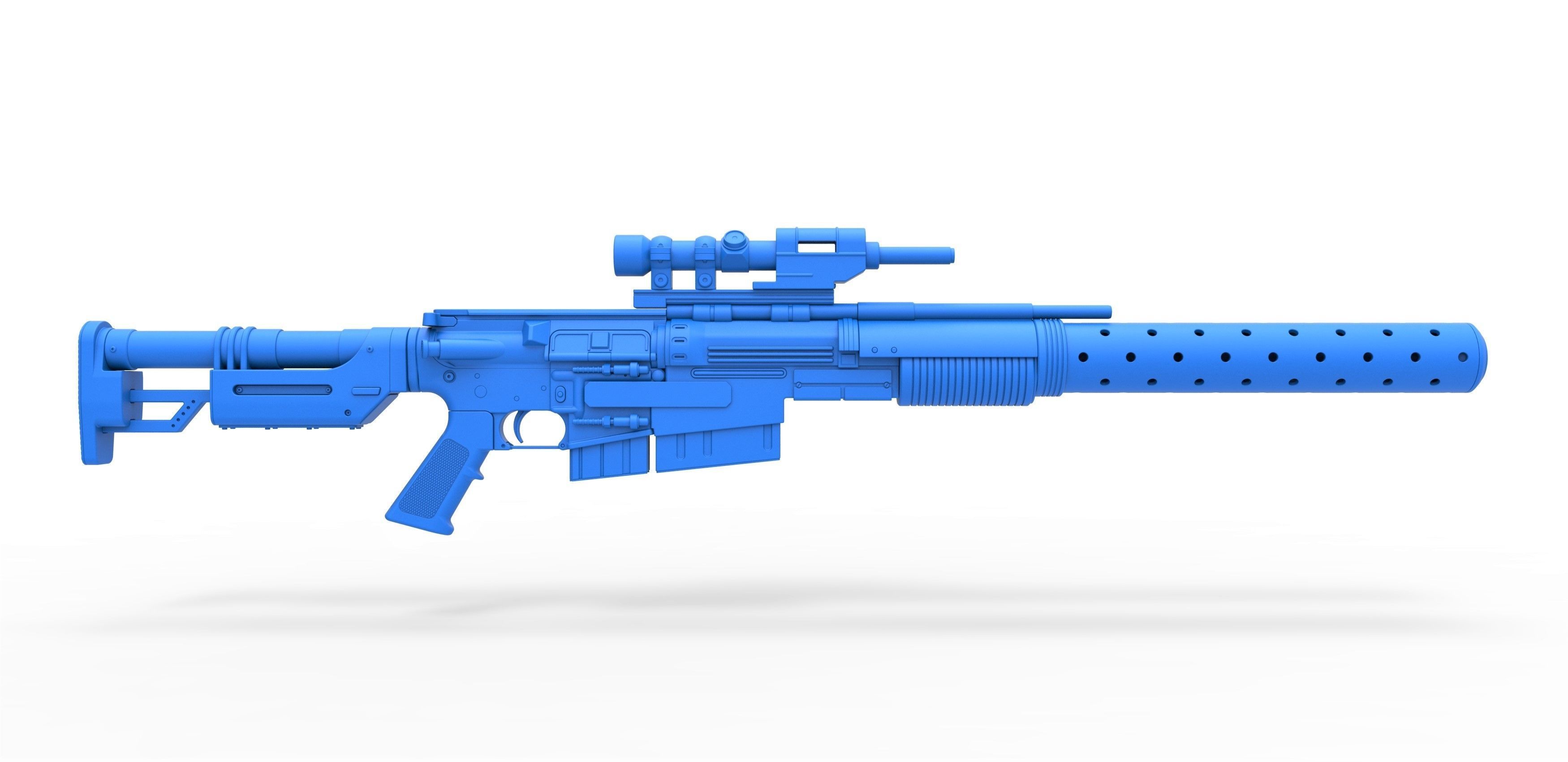 Sniper Blaster rifle A300 from the movie Rogue One 2016 3D model_27