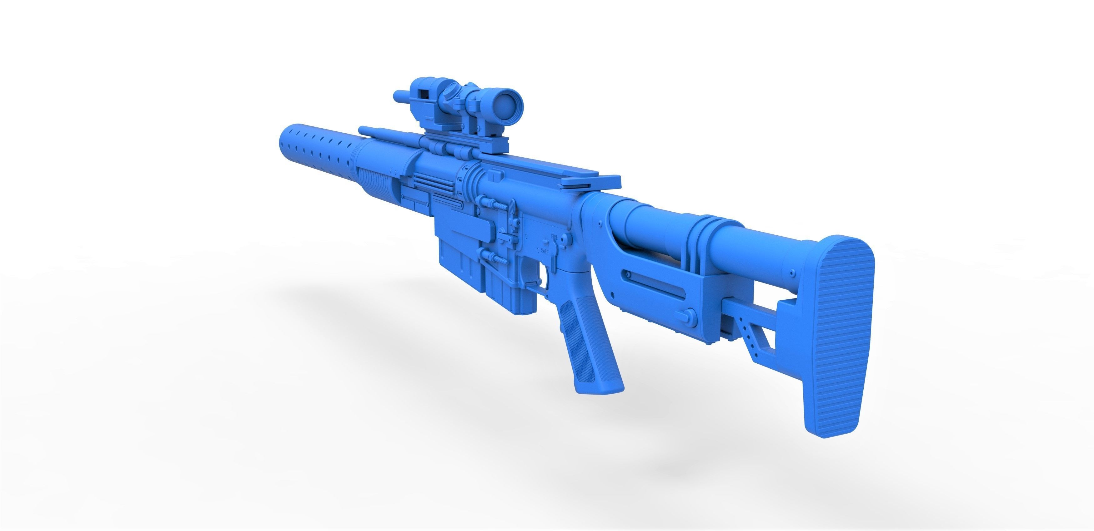 Sniper Blaster rifle A300 from the movie Rogue One 2016 3D model_24
