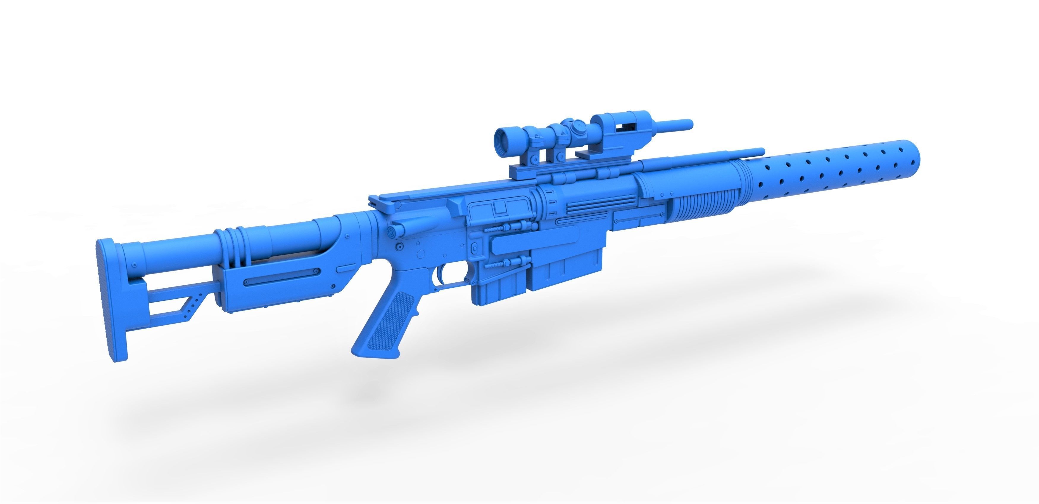 Sniper Blaster rifle A300 from the movie Rogue One 2016 3D model_26