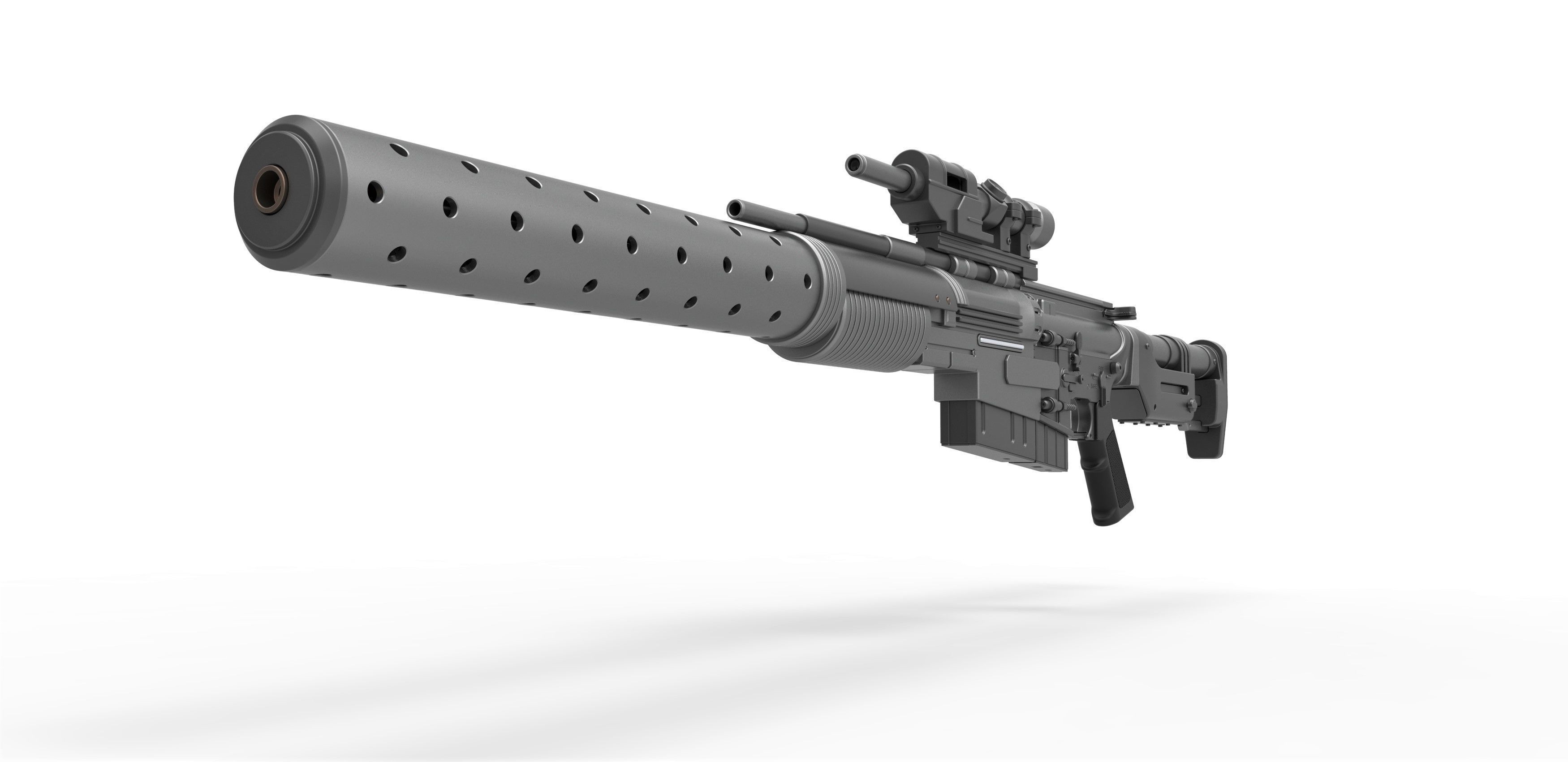 Sniper Blaster rifle A300 from the movie Rogue One 2016 3D model_4