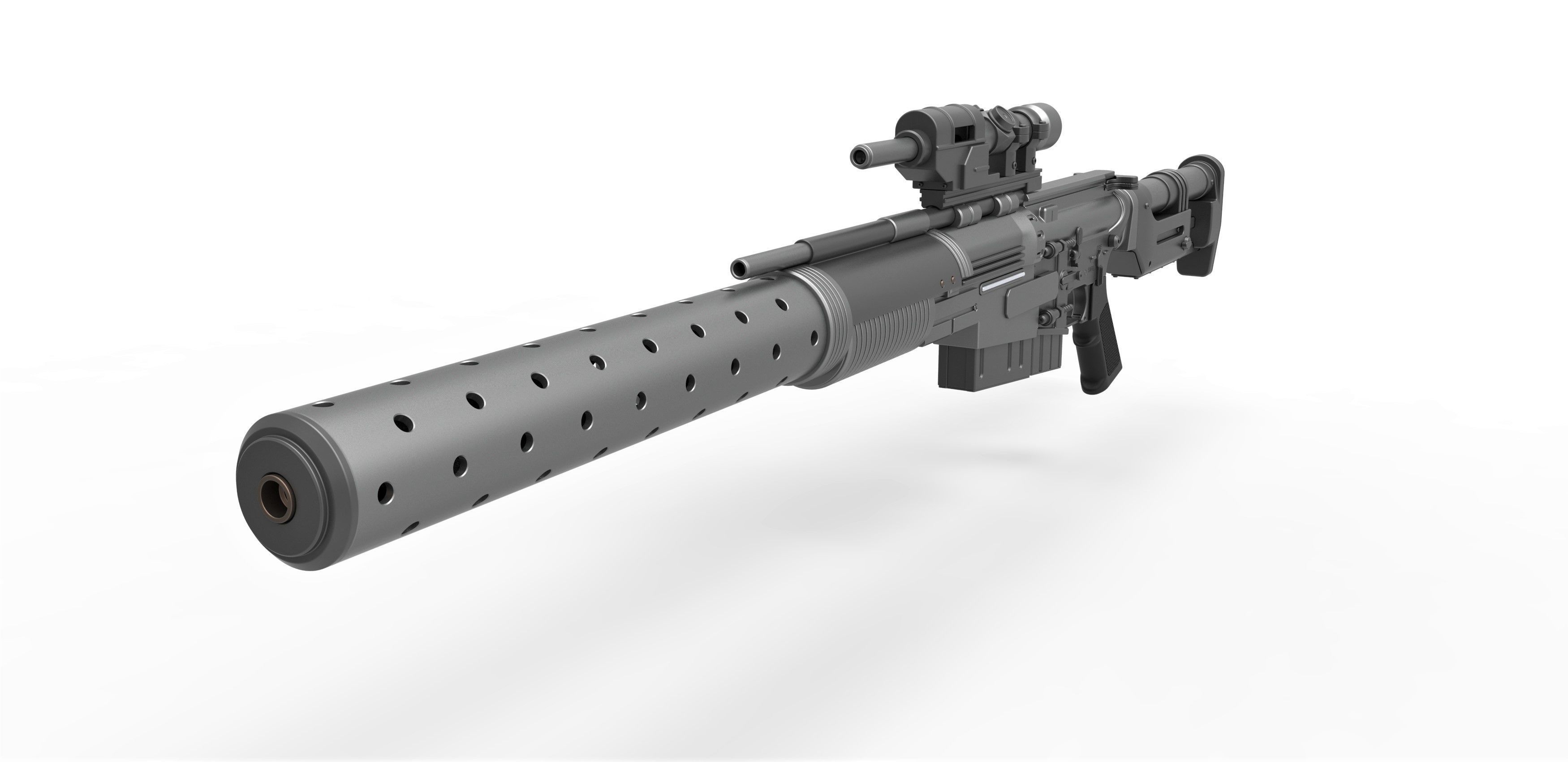 Sniper Blaster rifle A300 from the movie Rogue One 2016 3D model_3