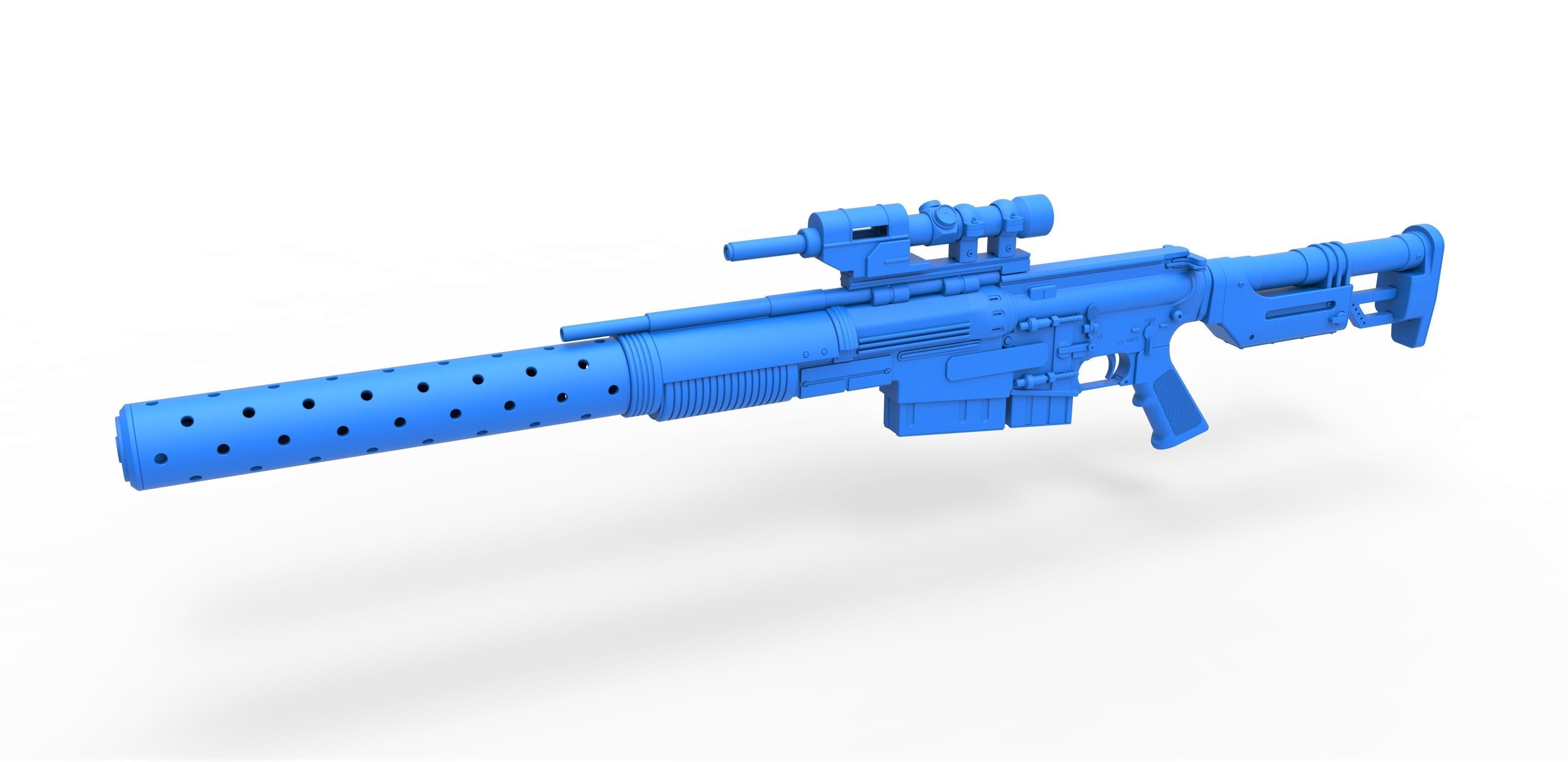 Sniper Blaster rifle A300 from the movie Rogue One 2016 3D model_15