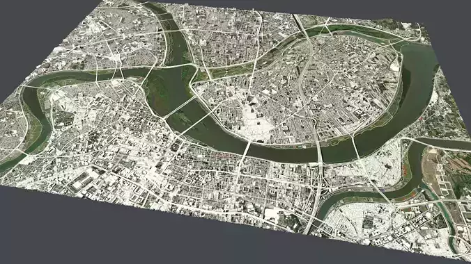 Cityscape Taipei Taiwan 3D model