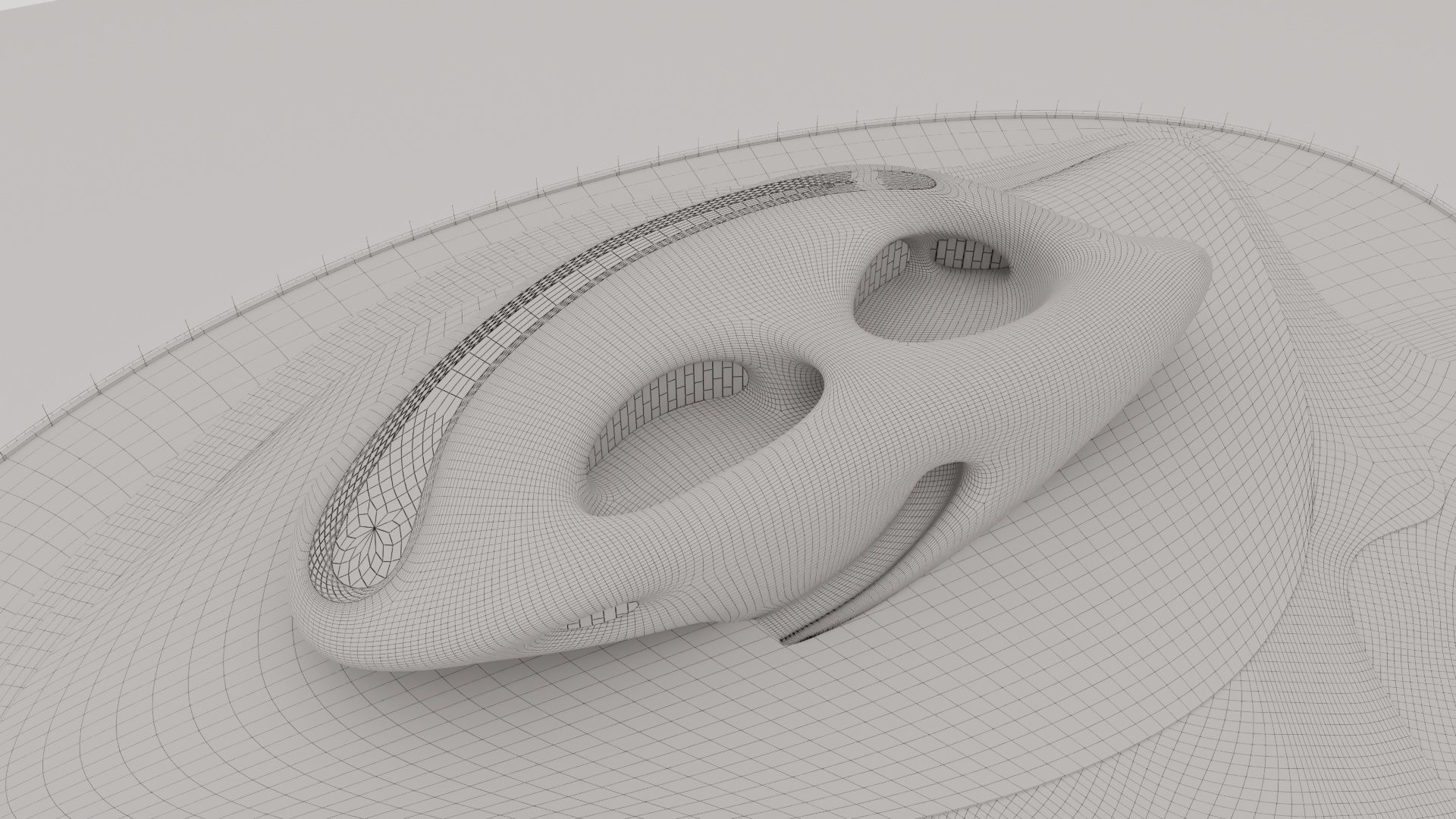 Futuristic building 38 3D model_3