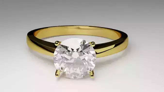 DIAMOND - GOLD RING