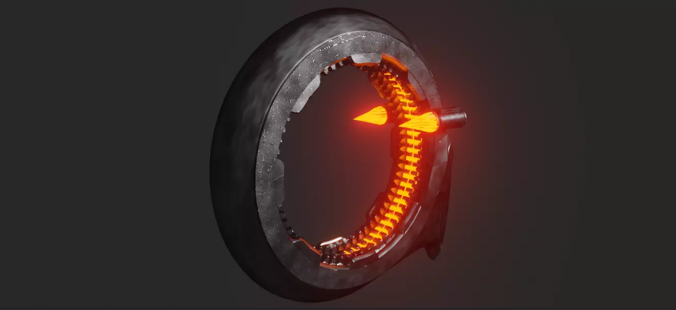 UFO Q Ship Avengers Infinity War and Endgame Low-poly 3D model_0