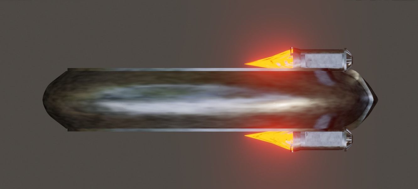 UFO Q Ship Avengers Infinity War and Endgame Low-poly 3D model_27