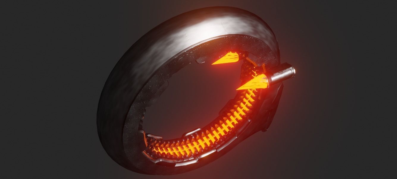 UFO Q Ship Avengers Infinity War and Endgame Low-poly 3D model_18