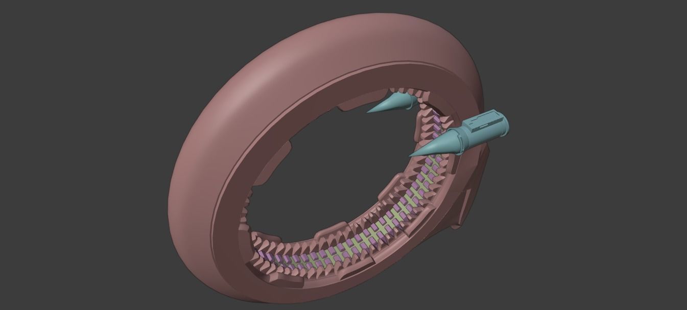 UFO Q Ship Avengers Infinity War and Endgame Low-poly 3D model_20