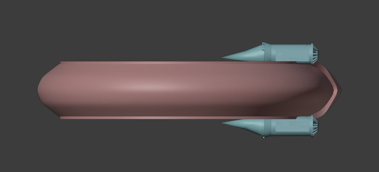 UFO Q Ship Avengers Infinity War and Endgame Low-poly 3D model_28