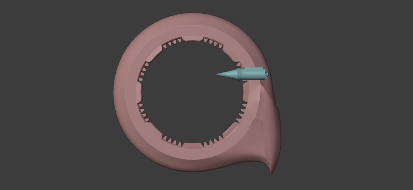 UFO Q Ship Avengers Infinity War and Endgame Low-poly 3D model_7