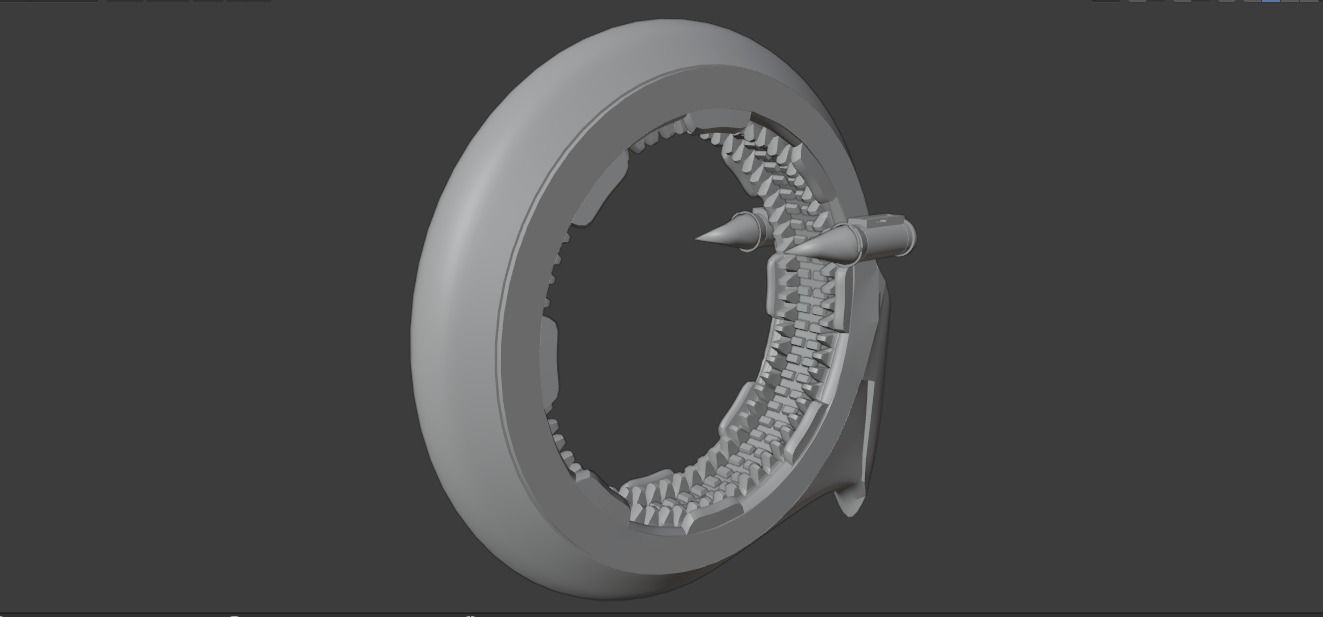 UFO Q Ship Avengers Infinity War and Endgame Low-poly 3D model_2