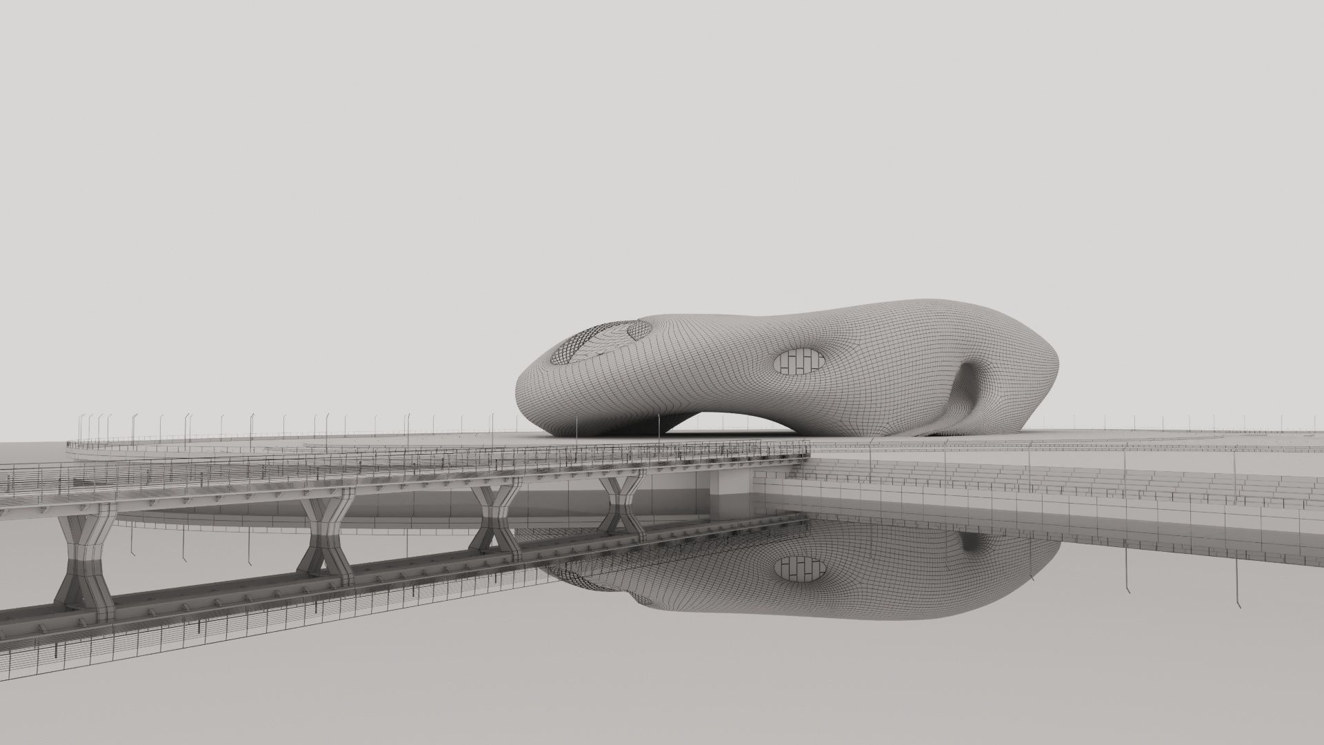 Futuristic building collection 4x 9 _21