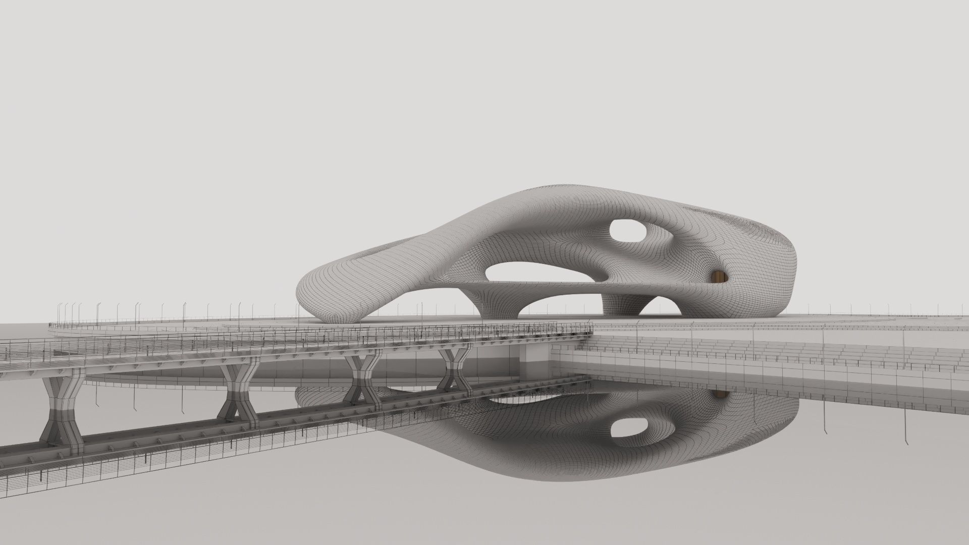 Futuristic building collection 4x 9 _11