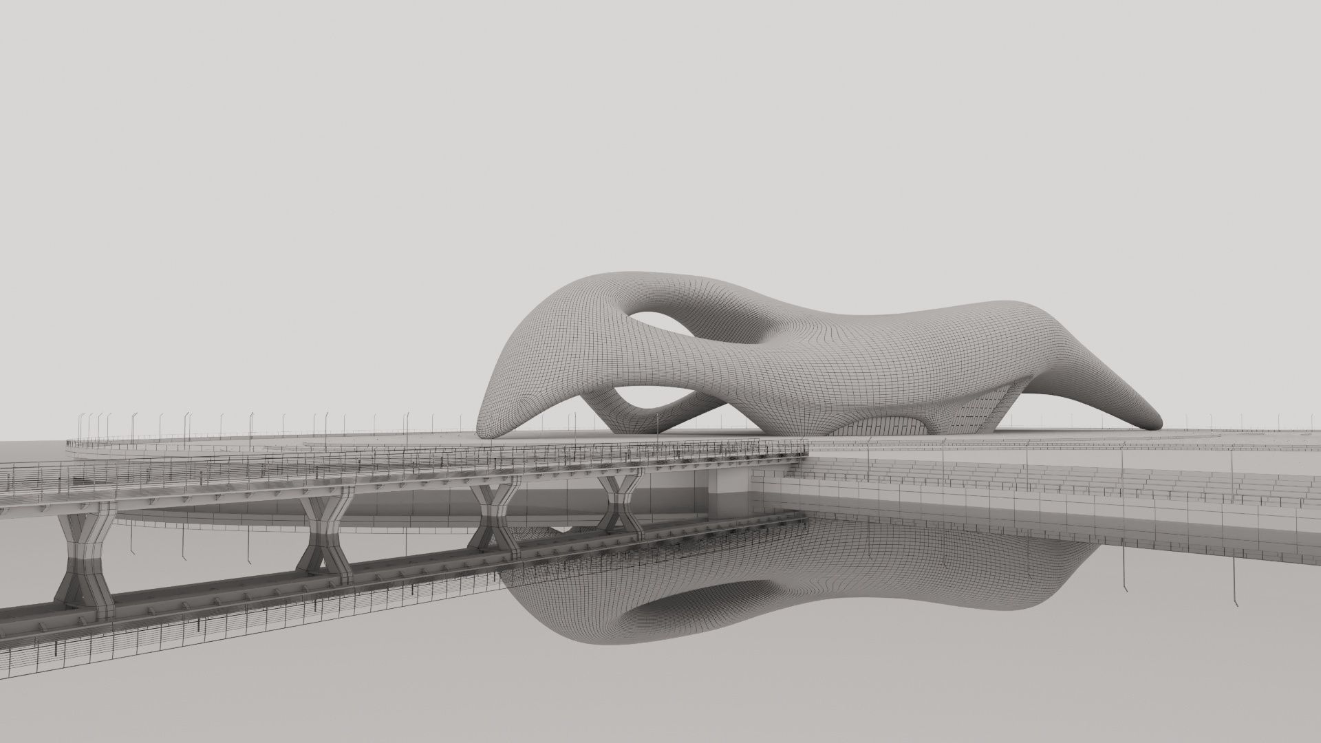 Futuristic building collection 4x 9 _16