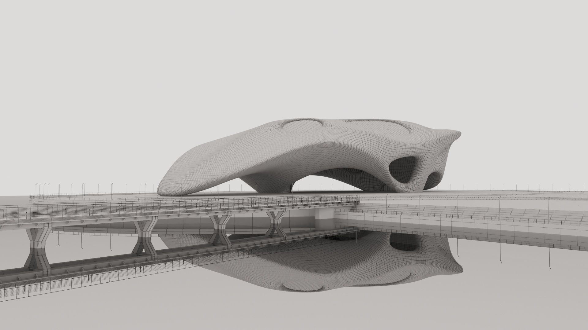 Futuristic building collection 4x 9 _6