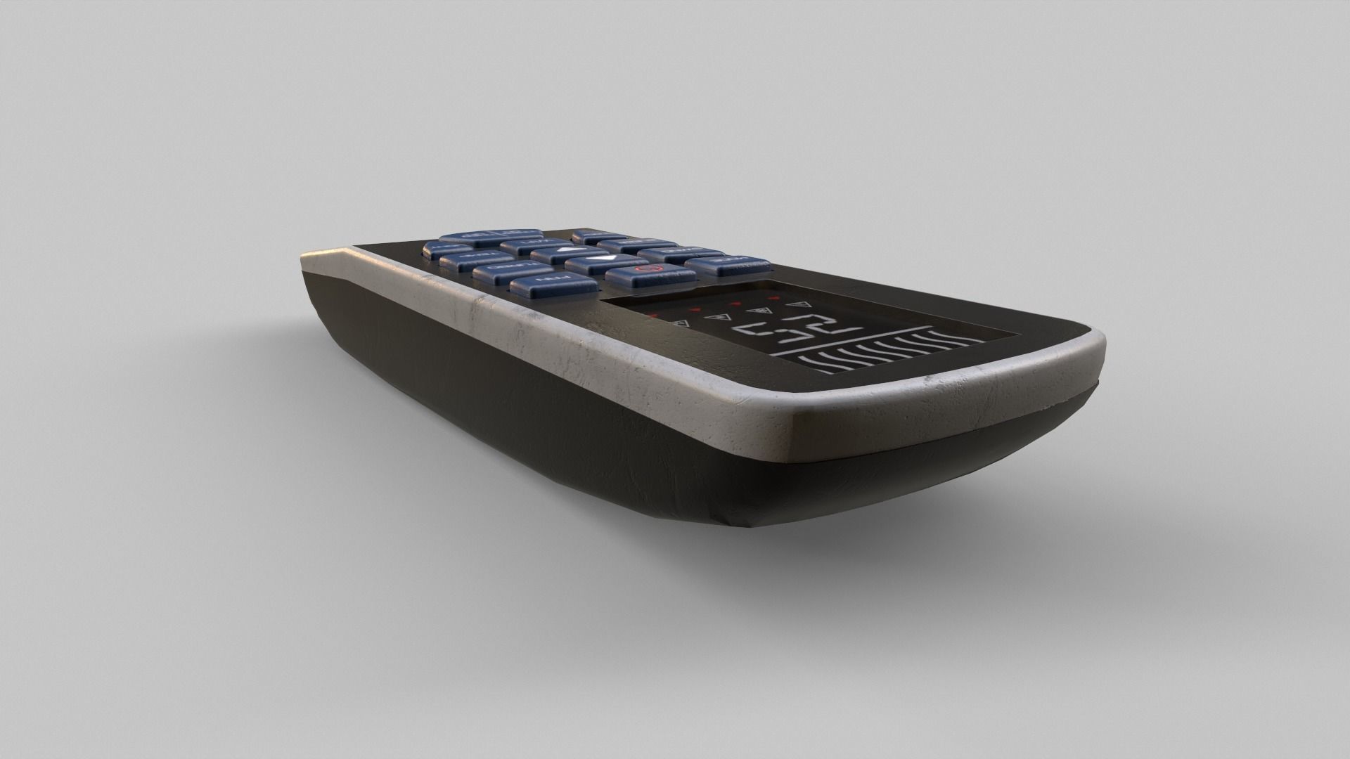Air Conditioner Remote Low-poly 3D model_10