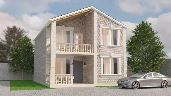 Villa Modern Model 3D print model_0