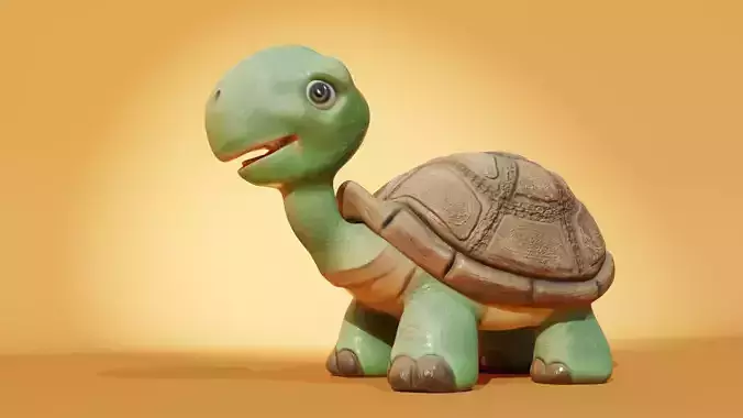 3d Stylized Turtle - Rigged 