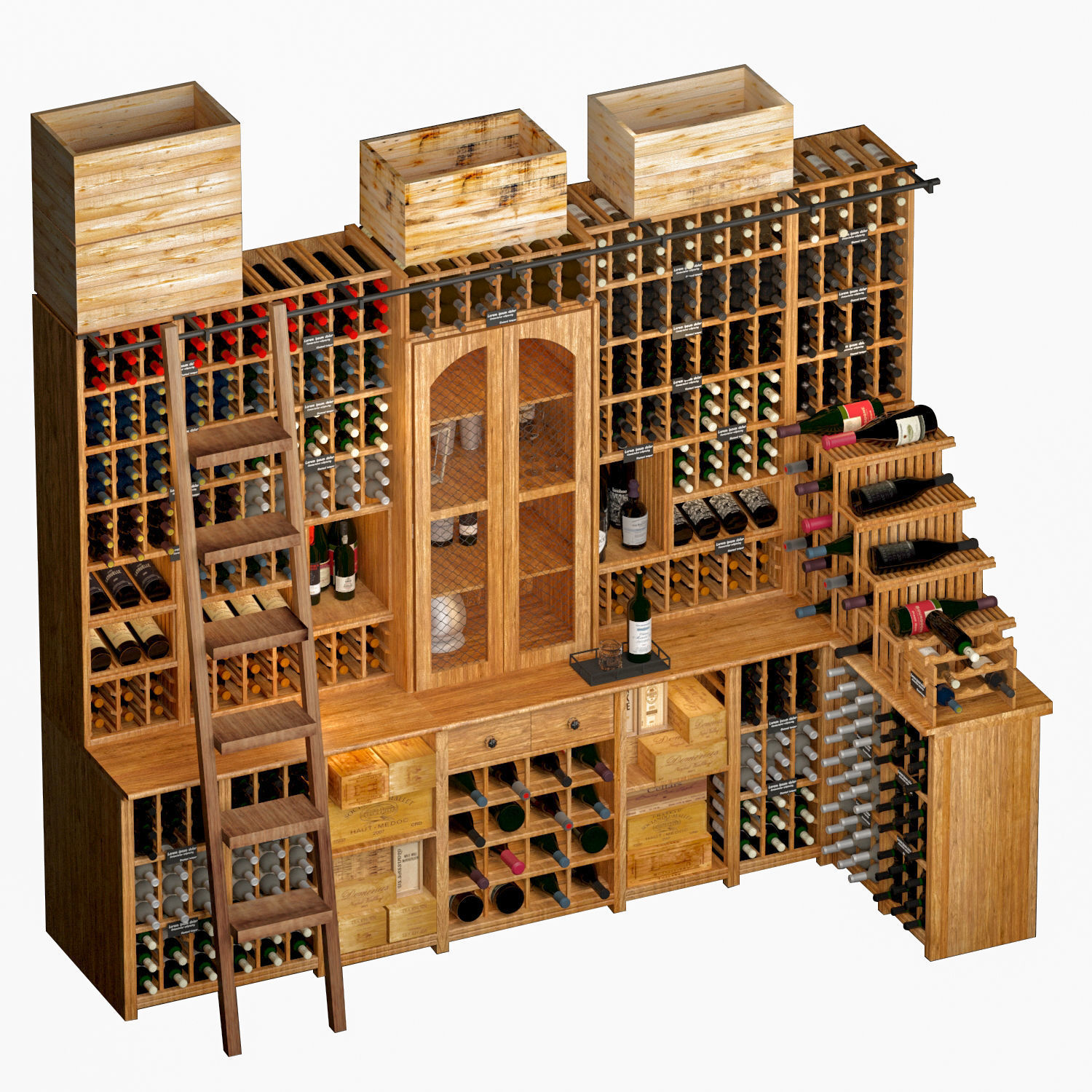 Wine Cellar 2 3D model_1