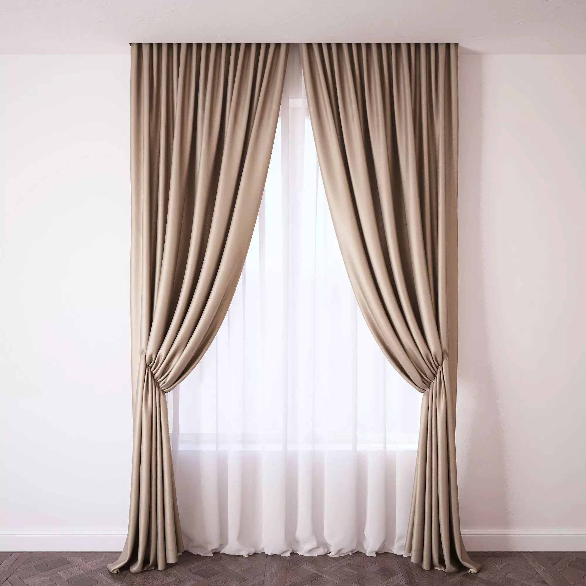 Set 46 Curtains 3D model_0