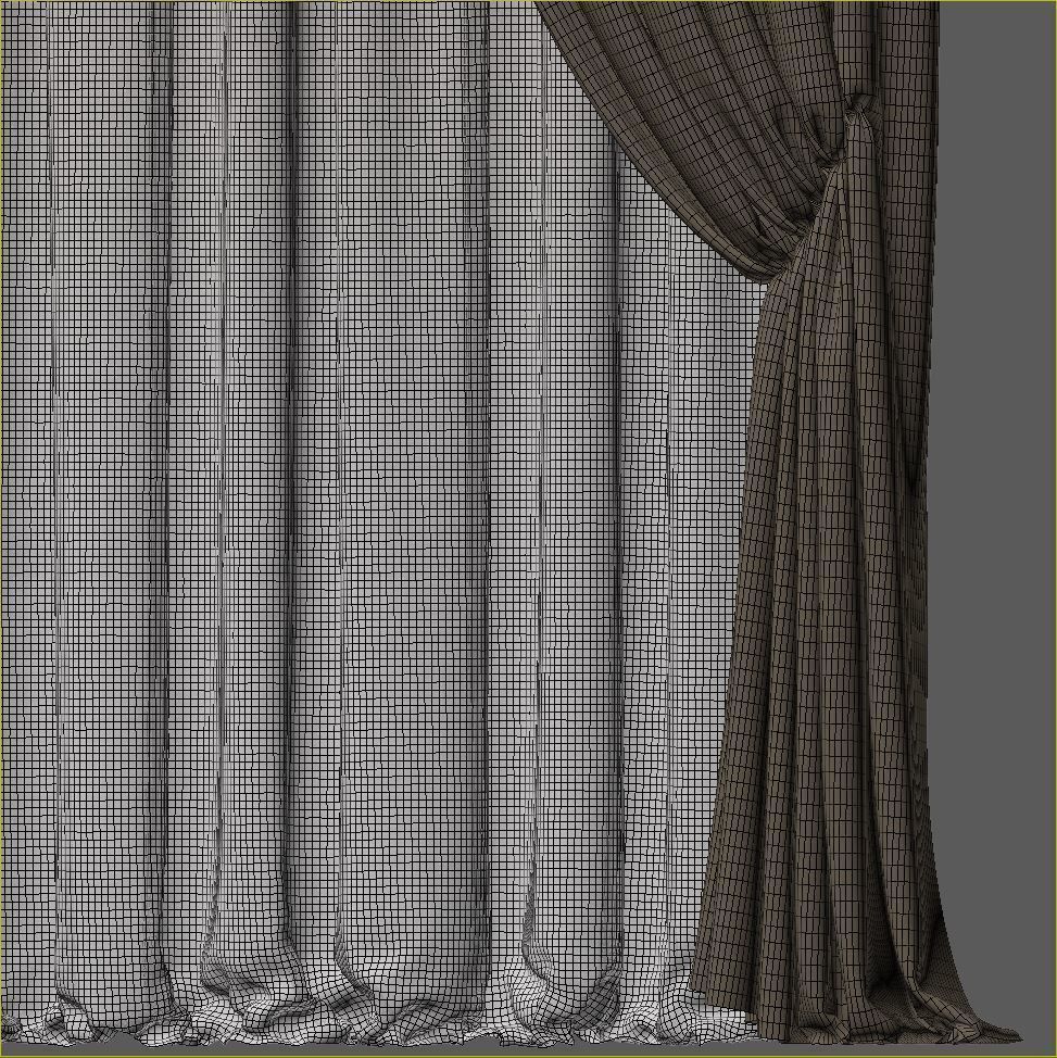 Set 46 Curtains 3D model_5