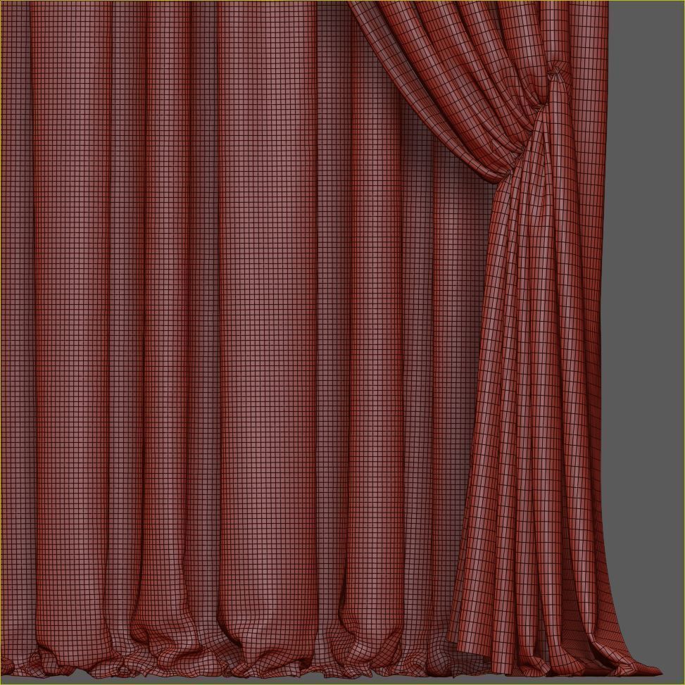 Set 46 Curtains 3D model_6