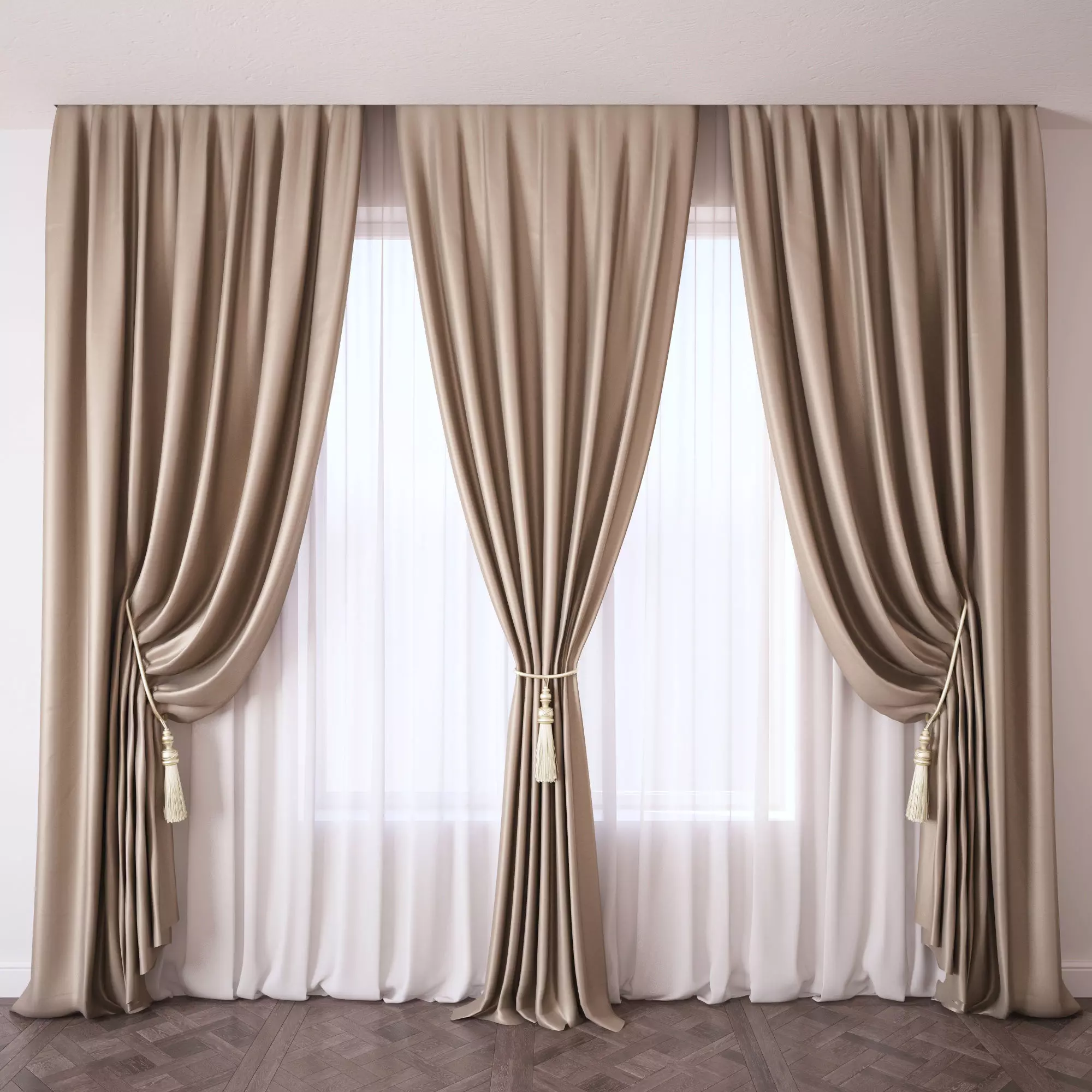 Set 47 Curtains 3D model_0
