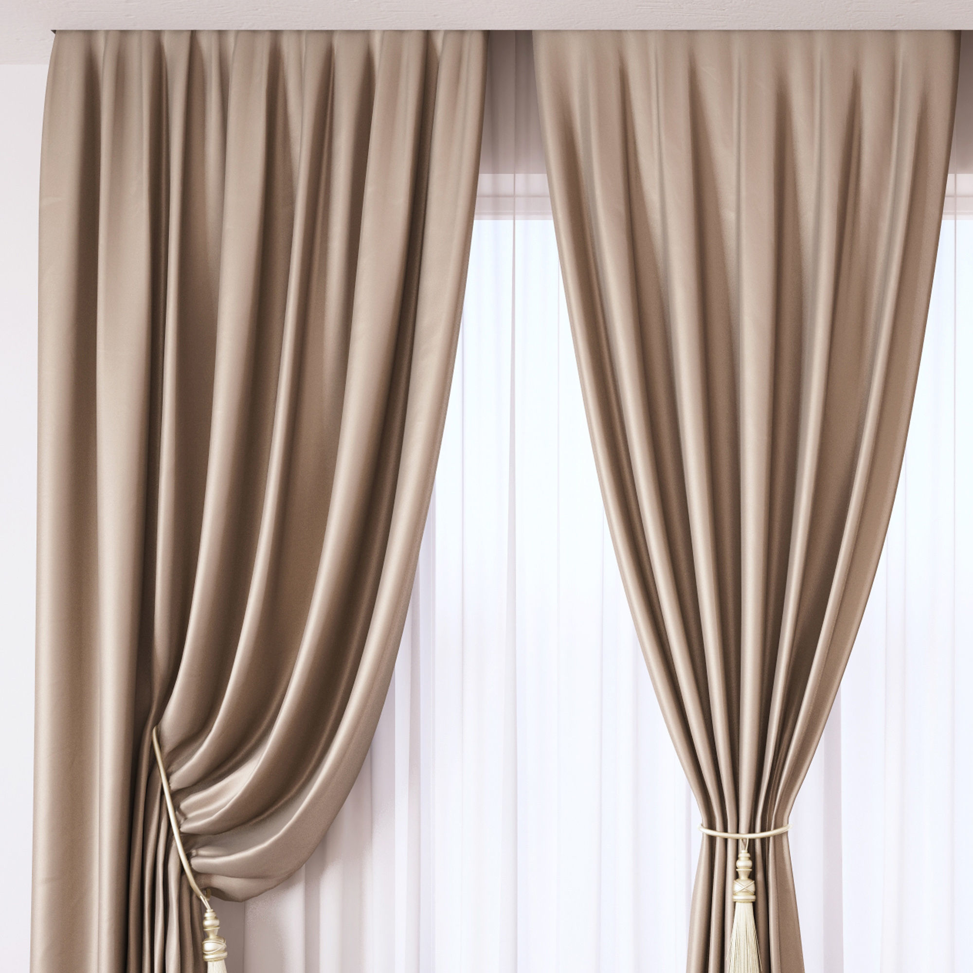 Set 47 Curtains 3D model_3