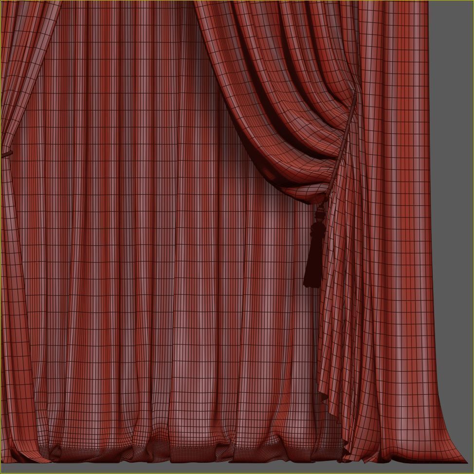 Set 47 Curtains 3D model_6