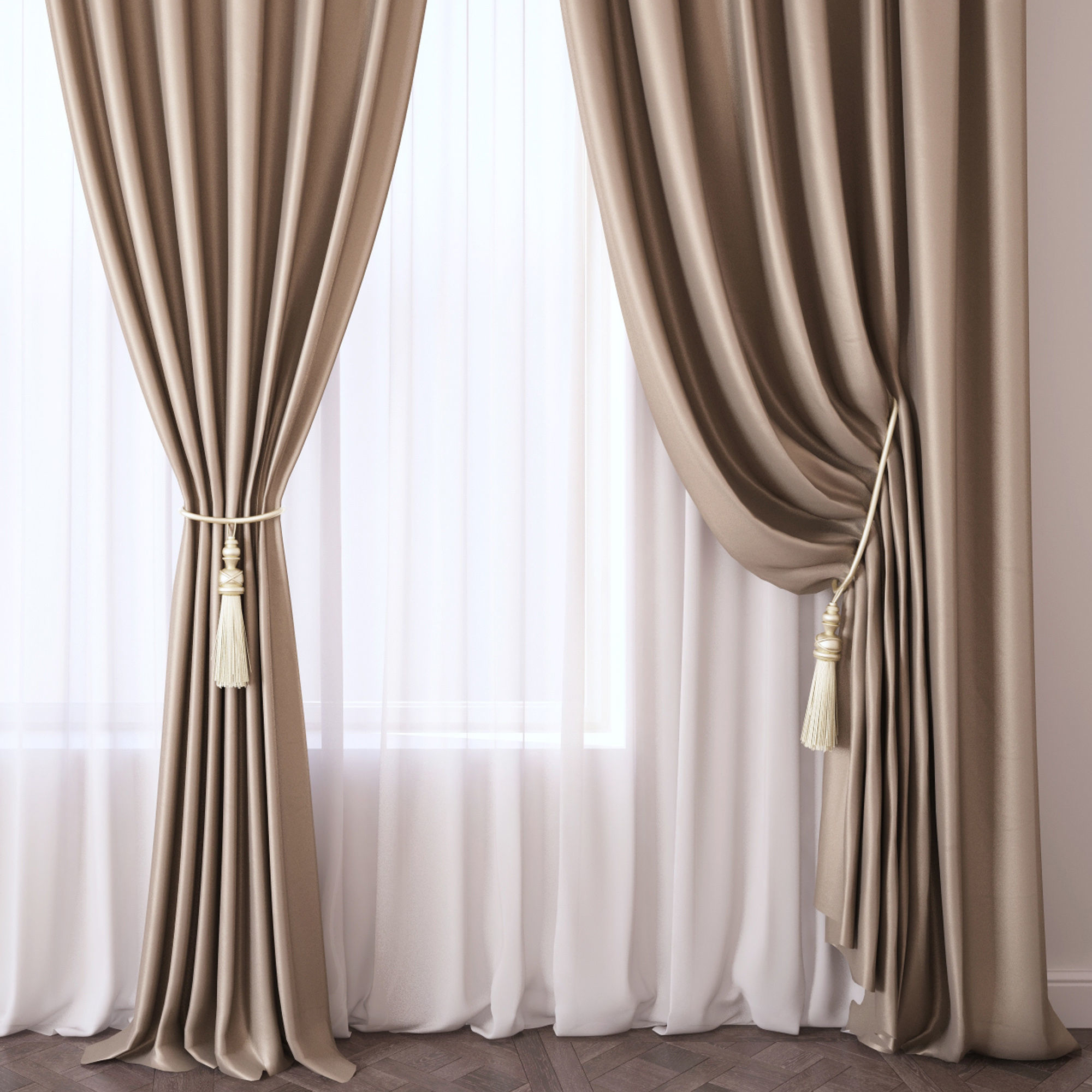 Set 47 Curtains 3D model_1