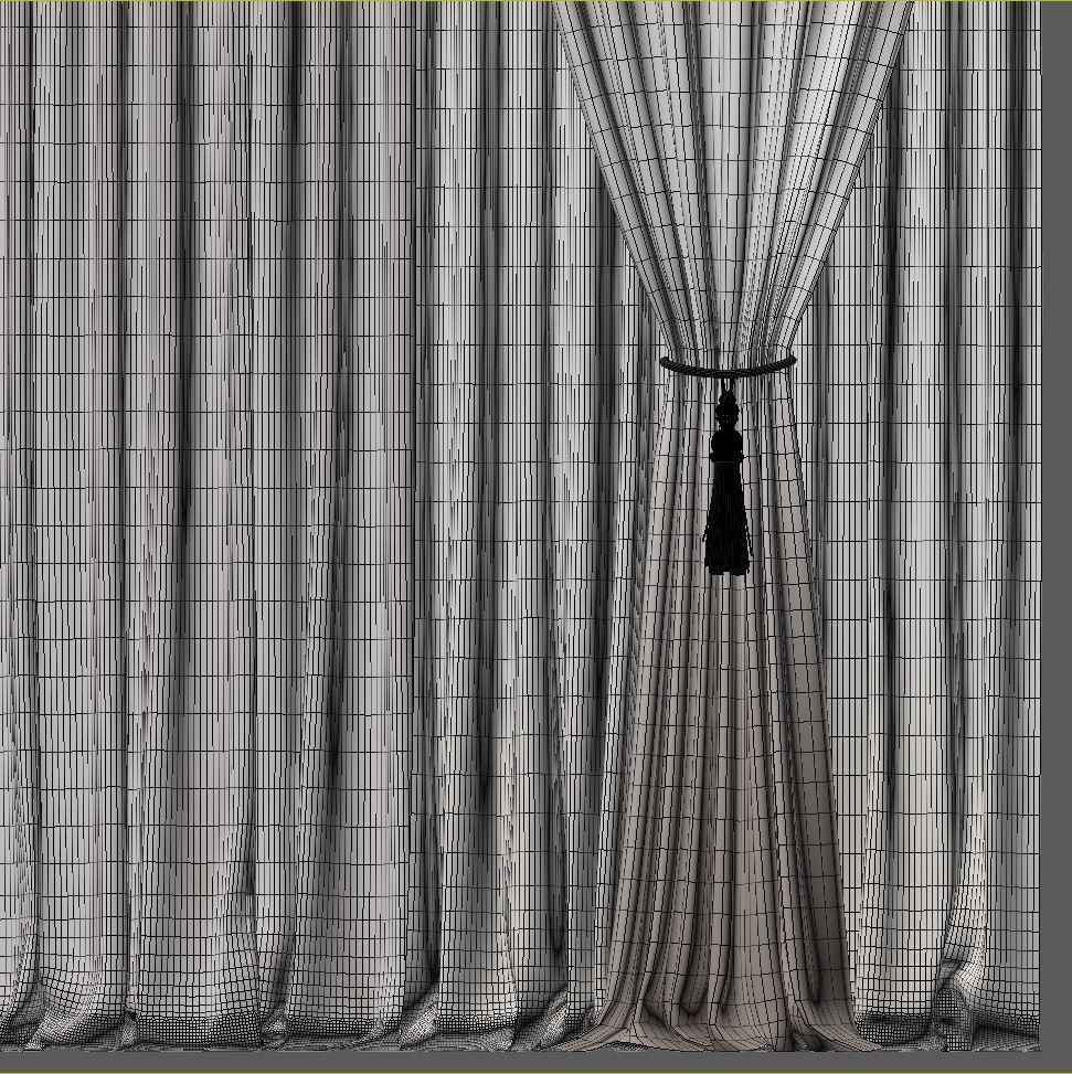 Set 50 Curtains 3D model_5