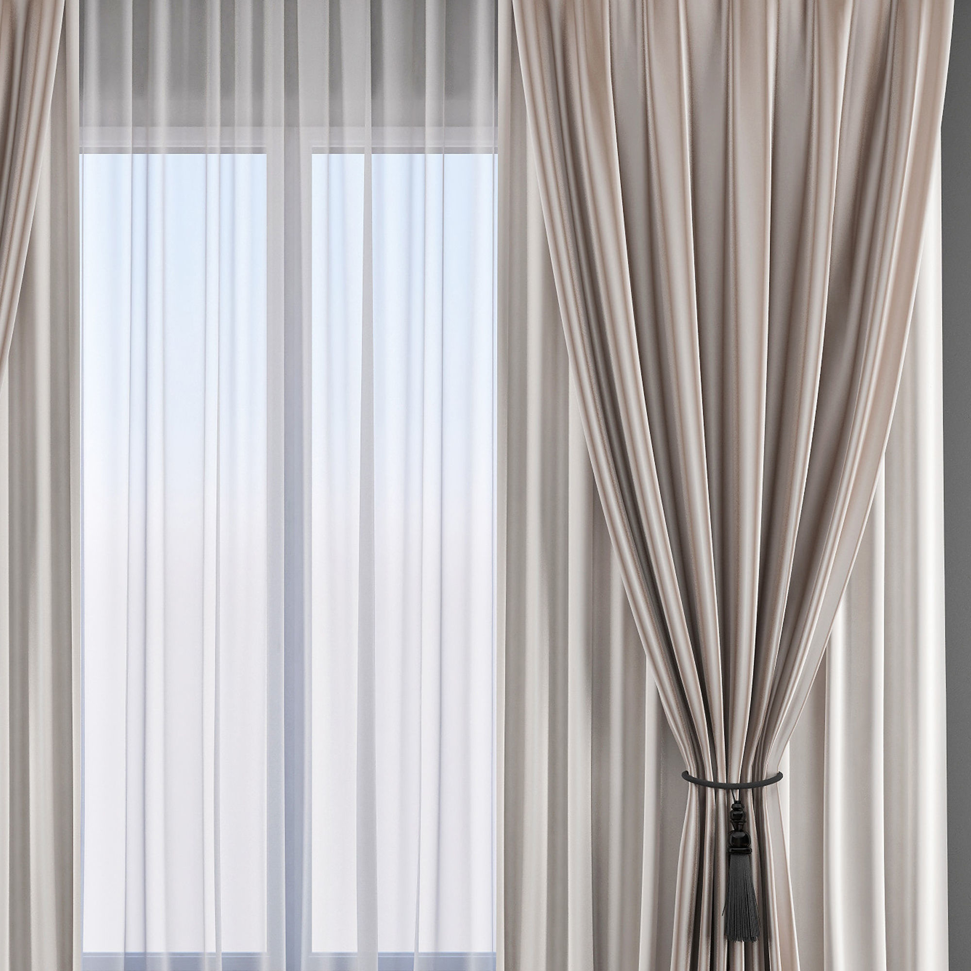 Set 50 Curtains 3D model_3