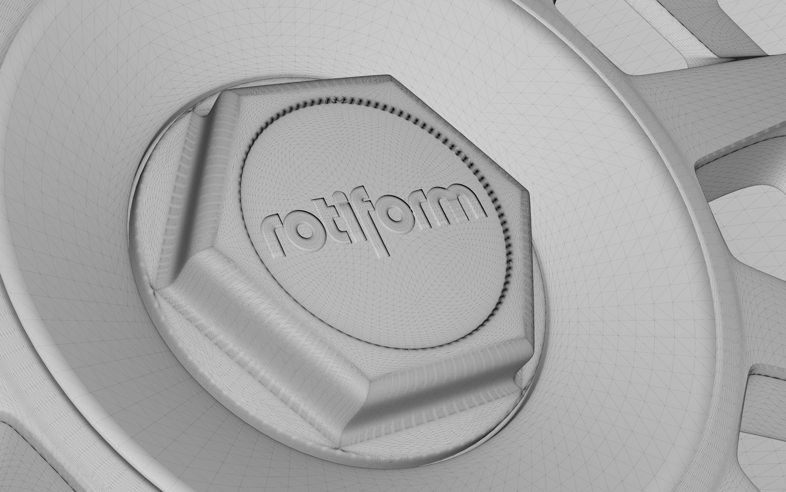 Rotiform CVT Wheel Rim Highpoly Lowpoly 3D print model 3D print model_7