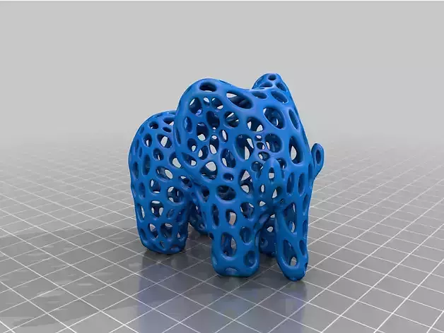 Elephant Voronoi Style