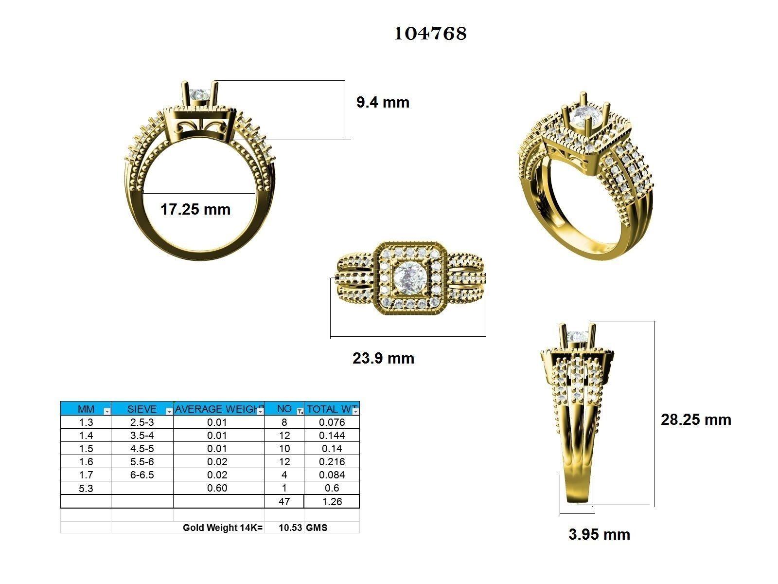Ring - 104768 3D print model_12