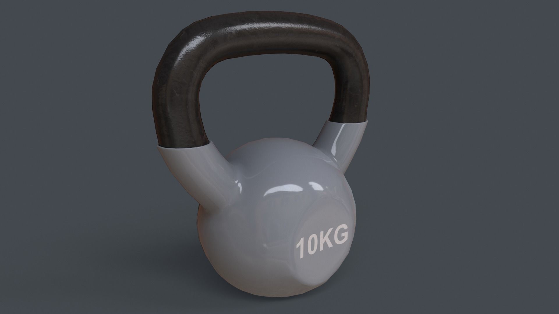PBR 4-16KG Kettlebell V1 - Grey Low-poly 3D model_18