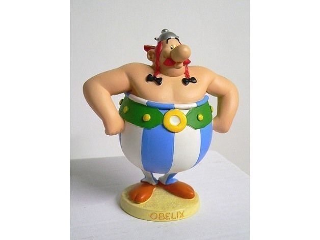Obelix figurine of cartoon character Free 3D print model