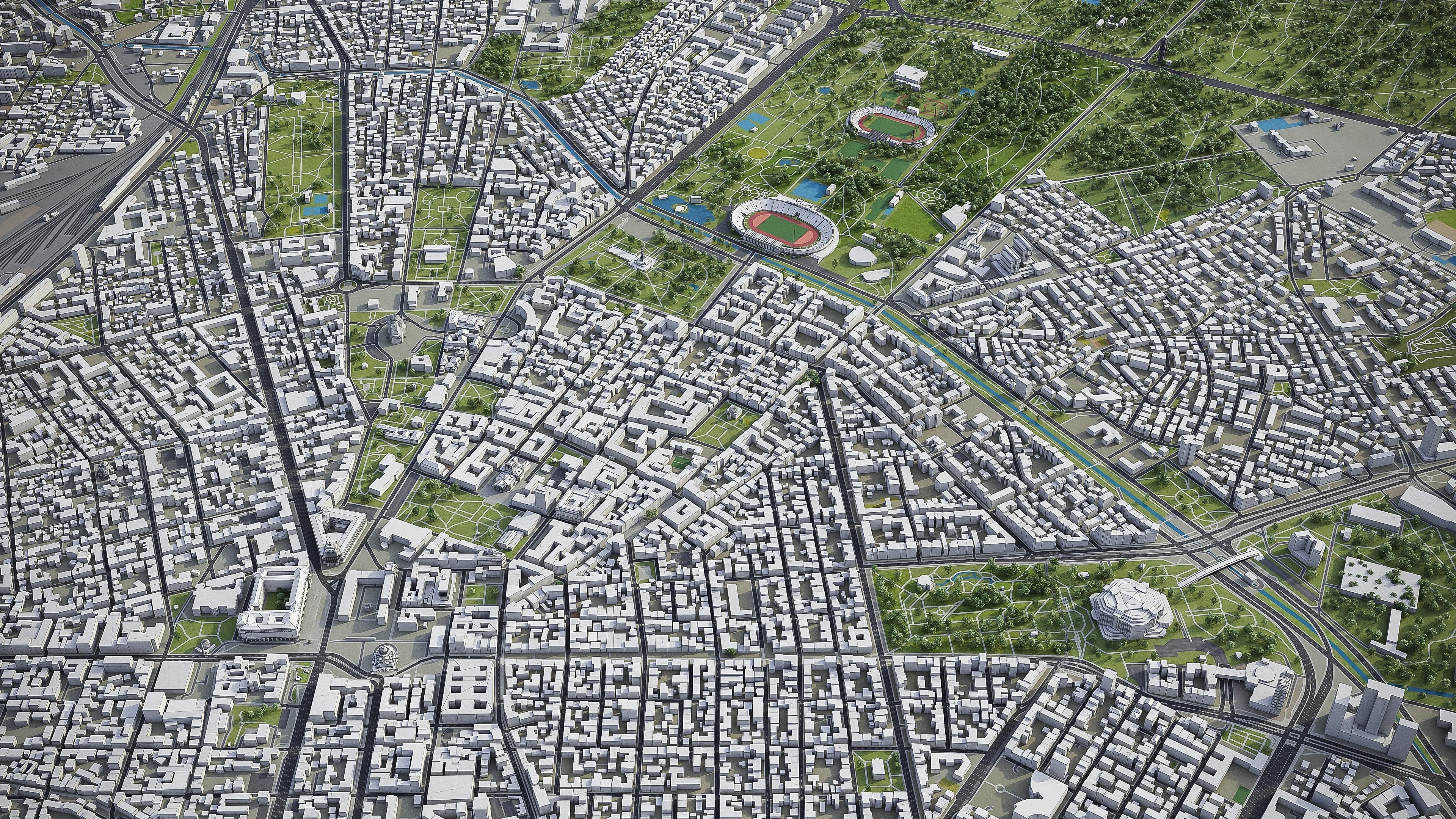 Sofia - 3D City Model Low-poly 3D model_3