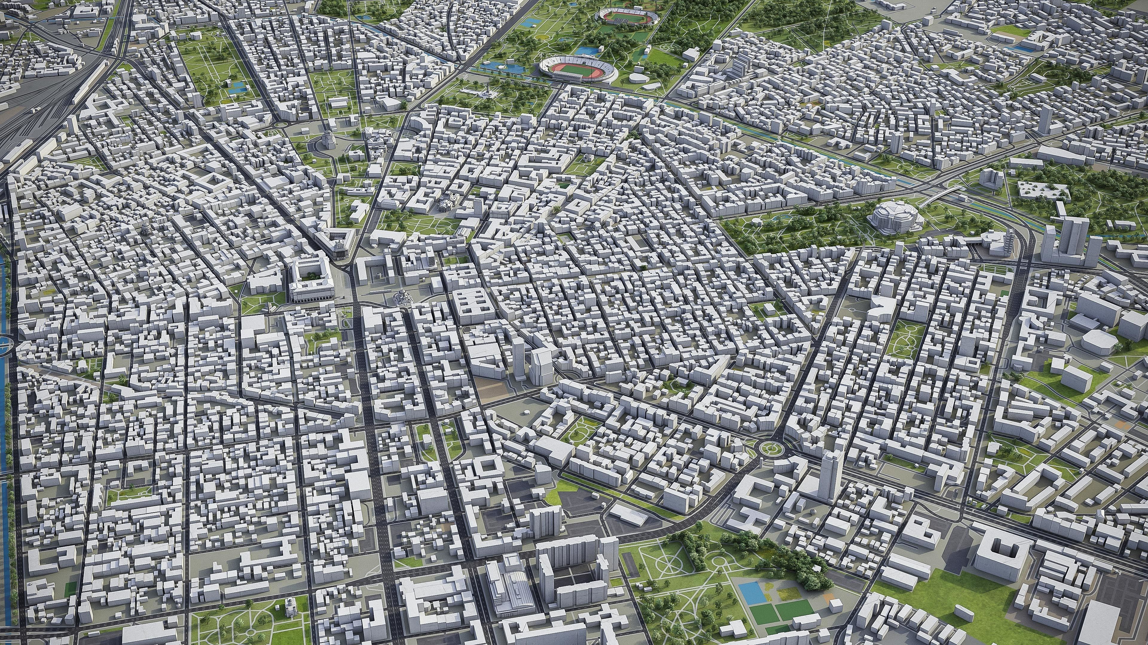 Sofia - 3D City Model Low-poly 3D model_8