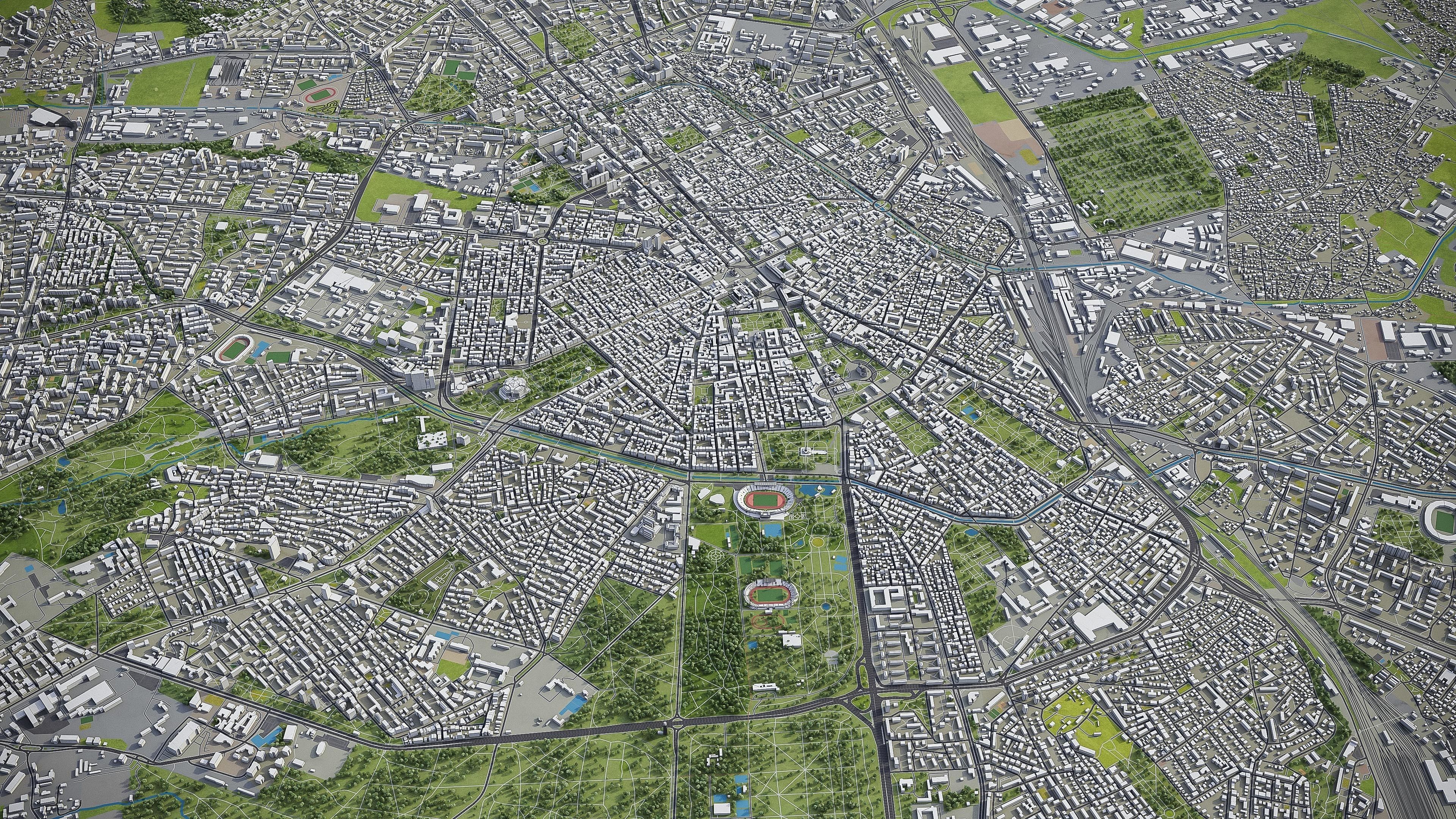 Sofia - 3D City Model Low-poly 3D model_10