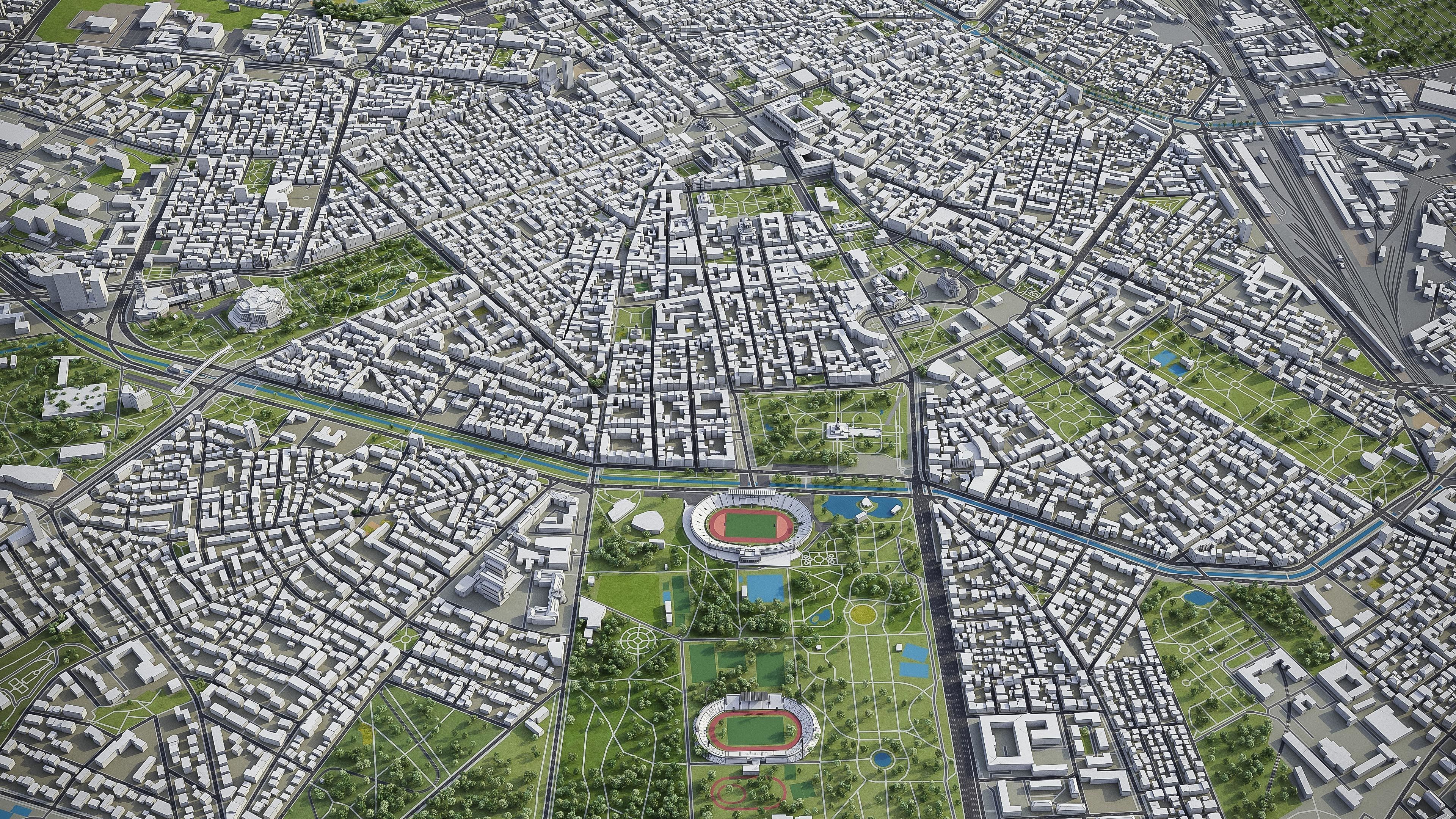 Sofia - 3D City Model Low-poly 3D model_2