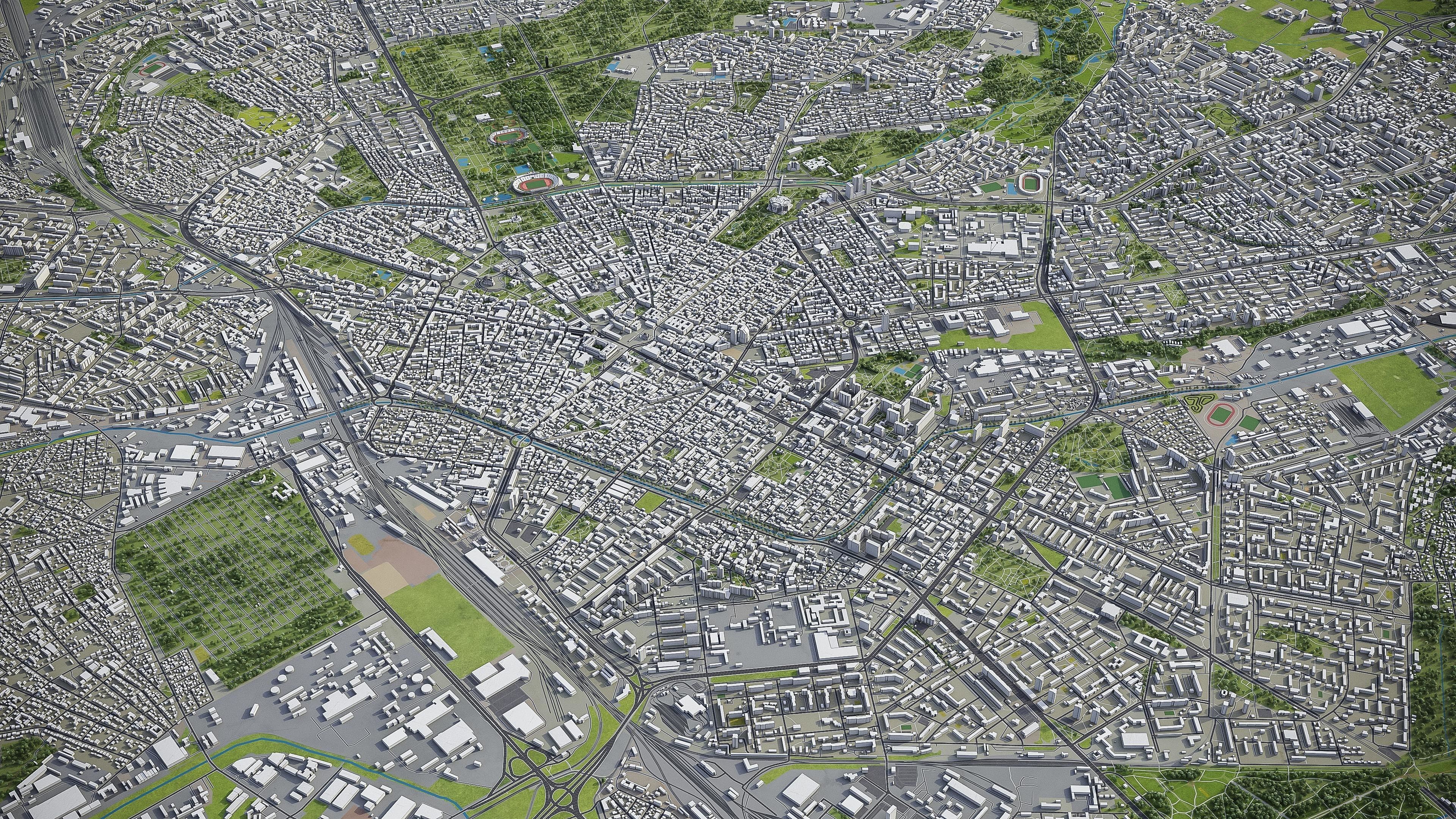 Sofia - 3D City Model Low-poly 3D model_12