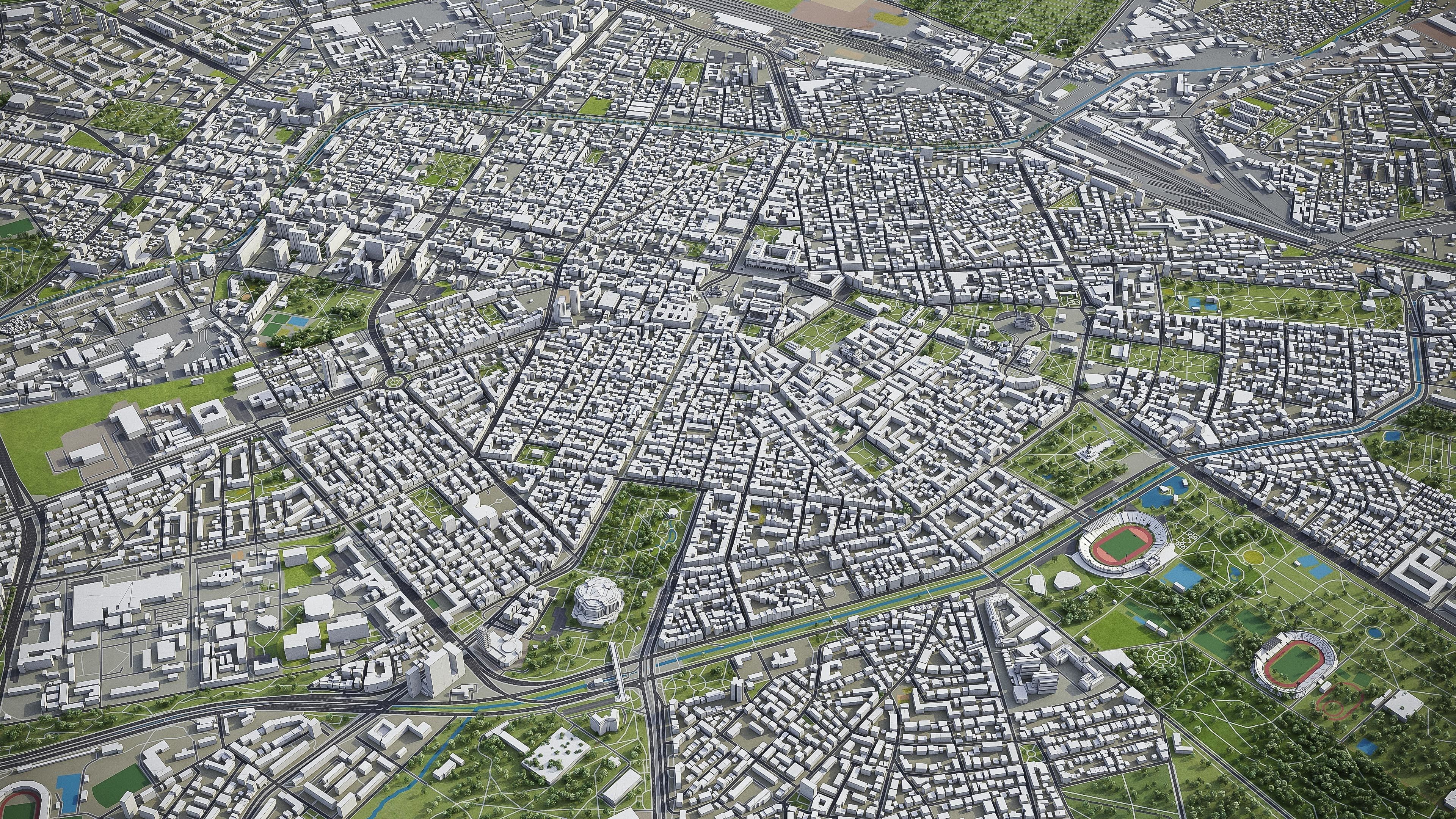 Sofia - 3D City Model Low-poly 3D model_6