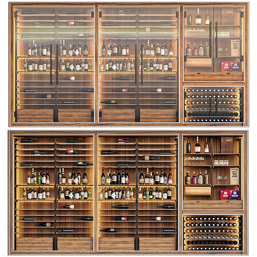 Wine Cabinet 3D model