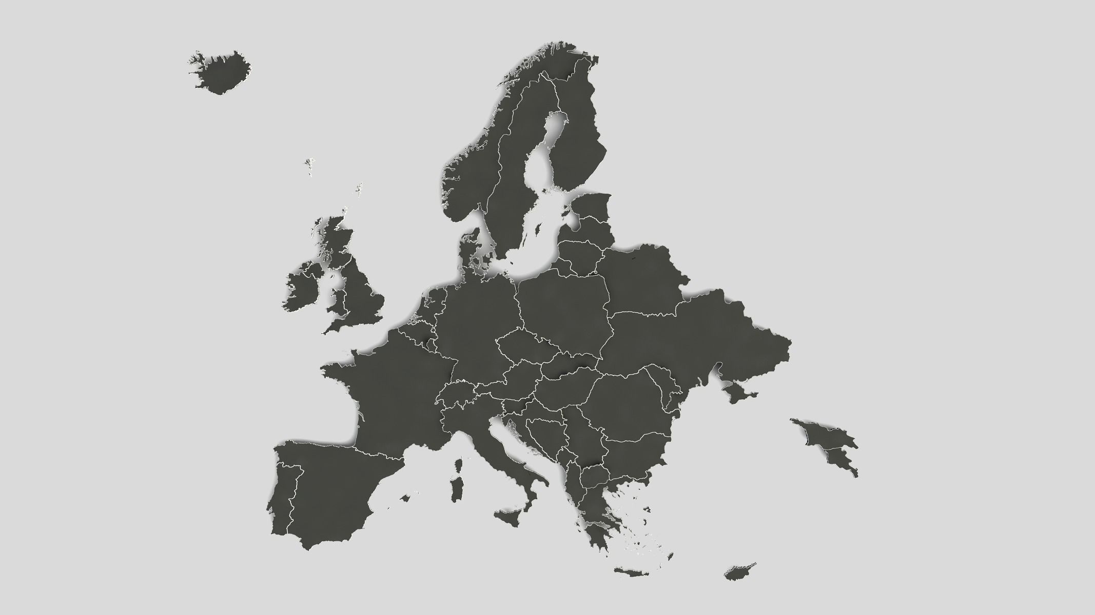 Map Eu Design EU map Decoration 3D model | CGTrader