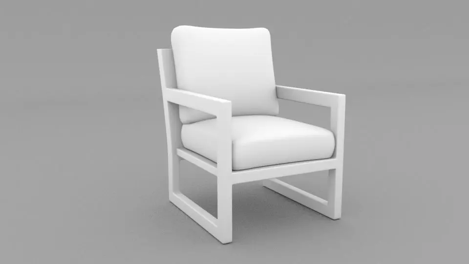 Kingsdown-26-W-Faux-Leather-Armchair-Wayfair chair Free 3D model